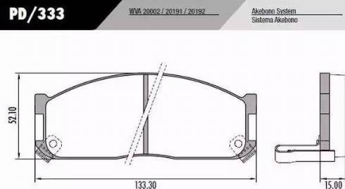 FRAS-LE PD333 - Kit de plaquettes de frein, frein à disque cwaw.fr