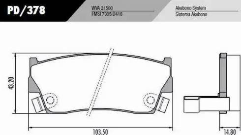 FRAS-LE PD378 - Kit de plaquettes de frein, frein à disque cwaw.fr