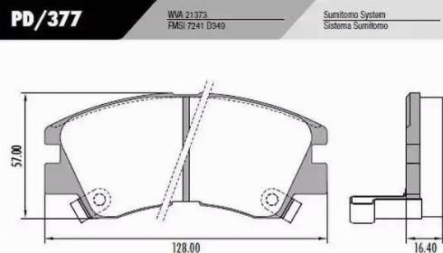 FRAS-LE PD377 - Kit de plaquettes de frein, frein à disque cwaw.fr