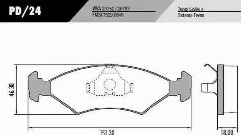 FRAS-LE PD/24 - Kit de plaquettes de frein, frein à disque cwaw.fr