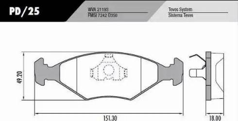 FRAS-LE PD/25 - Kit de plaquettes de frein, frein à disque cwaw.fr