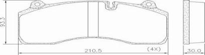 FRAS-LE PD/209-A-K029 _ CV Adv - Kit de plaquettes de frein, frein à disque cwaw.fr