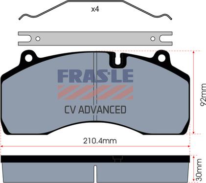 FRAS-LE PD/209-CV - Kit de plaquettes de frein, frein à disque cwaw.fr