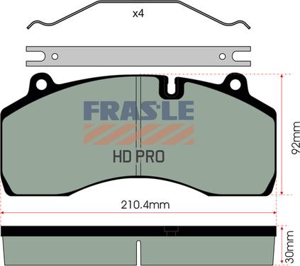 FRAS-LE PD/209-HD - Kit de plaquettes de frein, frein à disque cwaw.fr