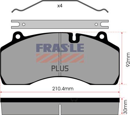 FRAS-LE PD/209-PLUS - Kit de plaquettes de frein, frein à disque cwaw.fr