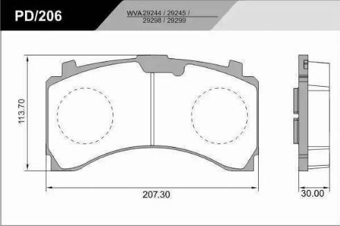 FRAS-LE PD/206-K25_HD PRO - Kit de plaquettes de frein, frein à disque cwaw.fr