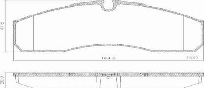 FRAS-LE PD/208-K026 _ CV Advan - Kit de plaquettes de frein, frein à disque cwaw.fr