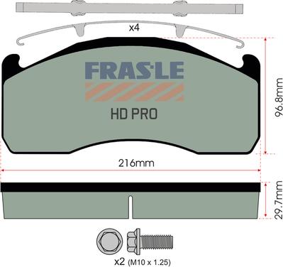 FRAS-LE PD/202-K006-HD - Kit de plaquettes de frein, frein à disque cwaw.fr