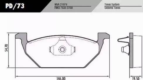 FRAS-LE PD/73 - Kit de plaquettes de frein, frein à disque cwaw.fr