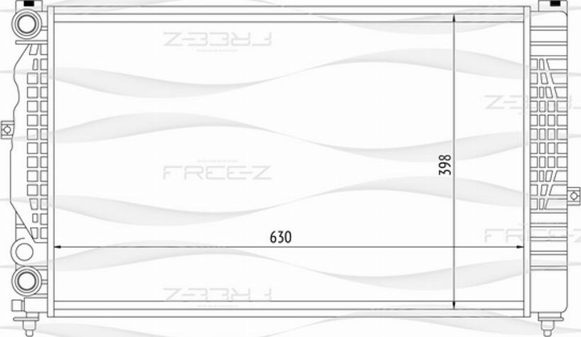 FREE-Z KK0103 - Radiateur, refroidissement du moteur cwaw.fr