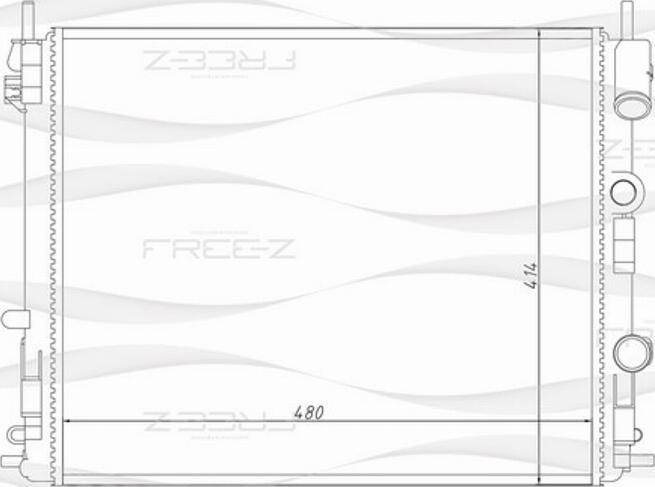 FREE-Z KK0183 - Radiateur, refroidissement du moteur cwaw.fr