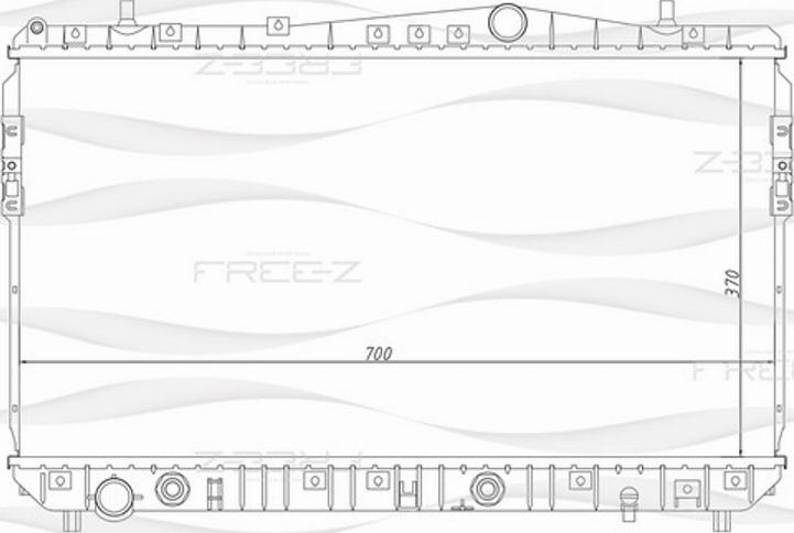 FREE-Z KK0130 - Radiateur, refroidissement du moteur cwaw.fr