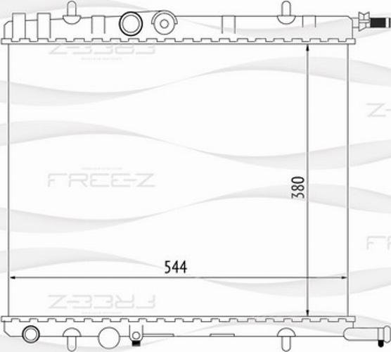 FREE-Z KK0173 - Radiateur, refroidissement du moteur cwaw.fr