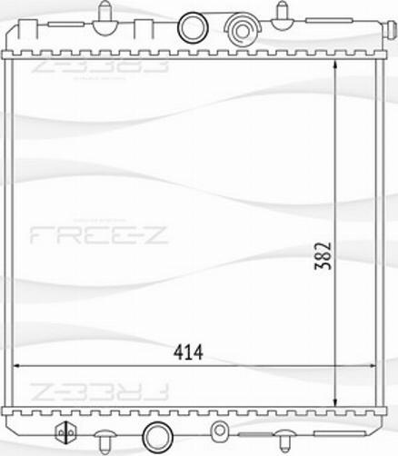 FREE-Z KK0251 - Radiateur, refroidissement du moteur cwaw.fr