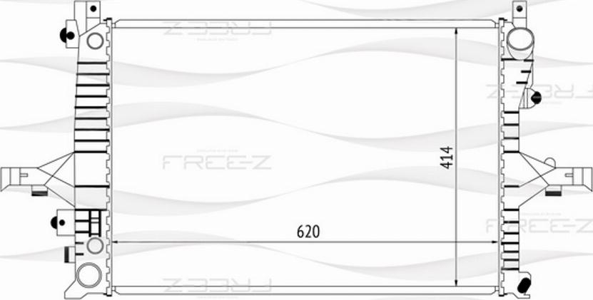 FREE-Z KK0213 - Radiateur, refroidissement du moteur cwaw.fr