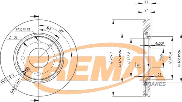 FREMAX BD-9406 - Disque de frein cwaw.fr