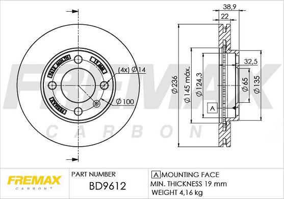 FREMAX BD-9612 - Disque de frein cwaw.fr