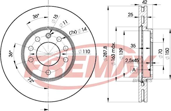 FREMAX BD-9043 - Disque de frein cwaw.fr