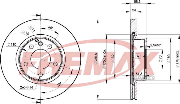 FREMAX BD-9054 - Disque de frein cwaw.fr