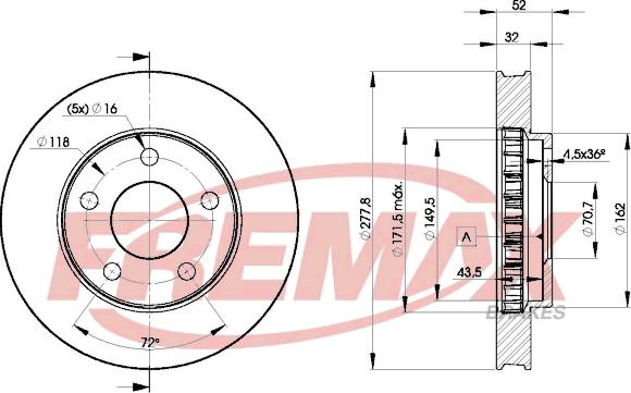 FREMAX BD-9057 - Disque de frein cwaw.fr