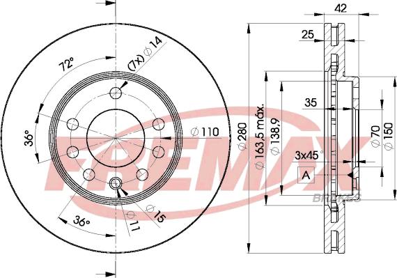 FREMAX BD-9060 - Disque de frein cwaw.fr