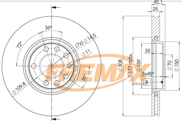 FREMAX BD-9061 - Disque de frein cwaw.fr