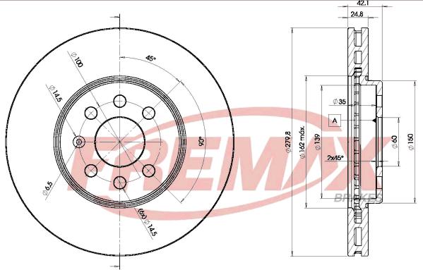 FREMAX BD-9001 - Disque de frein cwaw.fr