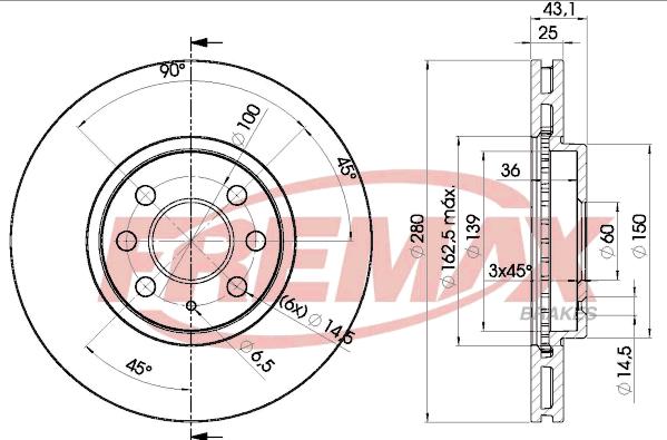 FREMAX BD-9007 - Disque de frein cwaw.fr