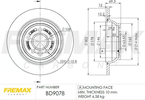 FREMAX BD-9078 - Disque de frein cwaw.fr