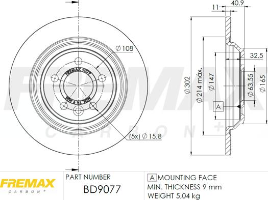 FREMAX BD-9077 - Disque de frein cwaw.fr