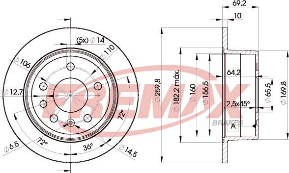 FREMAX BD-9105 - Disque de frein cwaw.fr