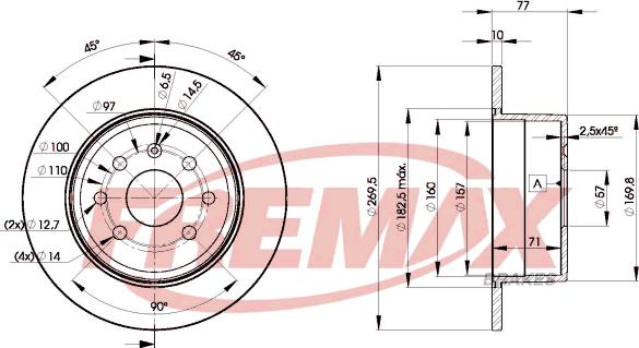 FREMAX BD-9102 - Disque de frein cwaw.fr