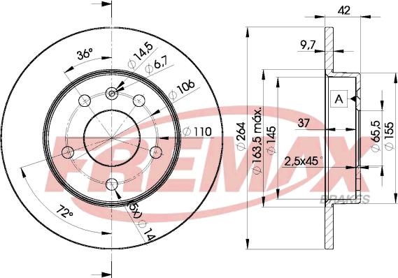 FREMAX BD-9110 - Disque de frein cwaw.fr