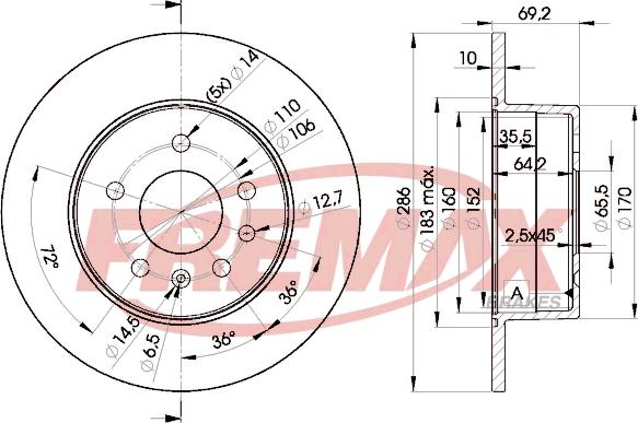 FREMAX BD-9210 - Disque de frein cwaw.fr