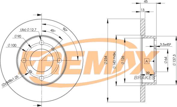 FREMAX BD-9280 - Disque de frein cwaw.fr