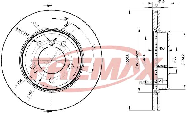 FREMAX BD-4539 - Disque de frein cwaw.fr