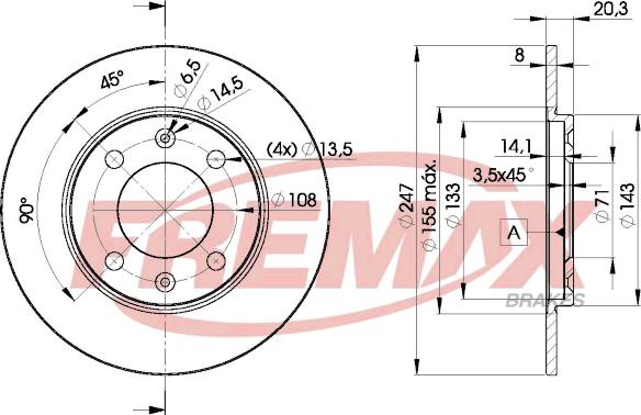 FREMAX BD-4699 - Disque de frein cwaw.fr