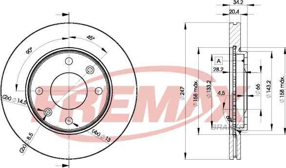 FREMAX BD-4694 - Disque de frein cwaw.fr