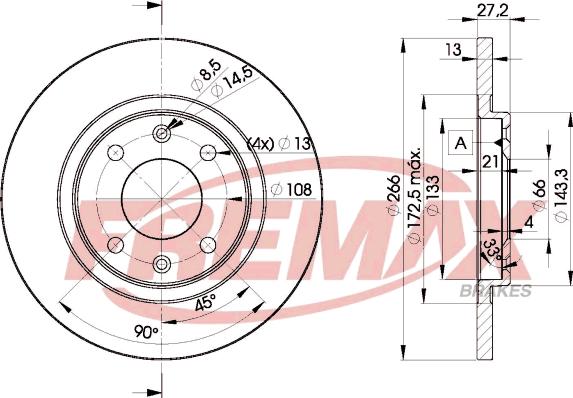 FREMAX BD-4692 - Disque de frein cwaw.fr