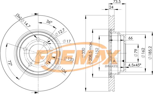 FREMAX BD-4645 - Disque de frein cwaw.fr