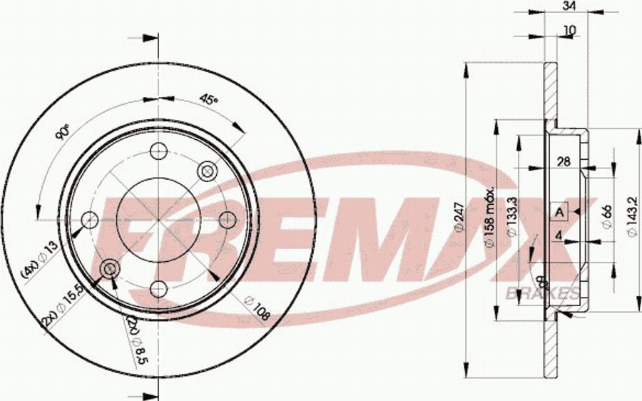 FREMAX BD-4689e - Disque de frein cwaw.fr