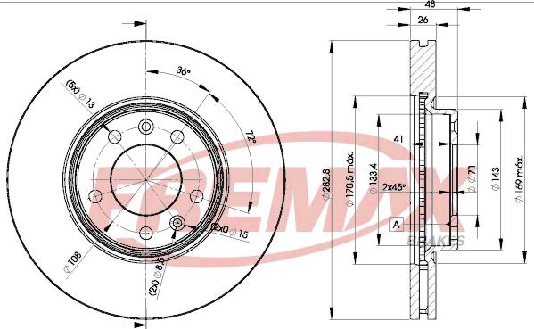 FREMAX BD-4685 - Disque de frein cwaw.fr