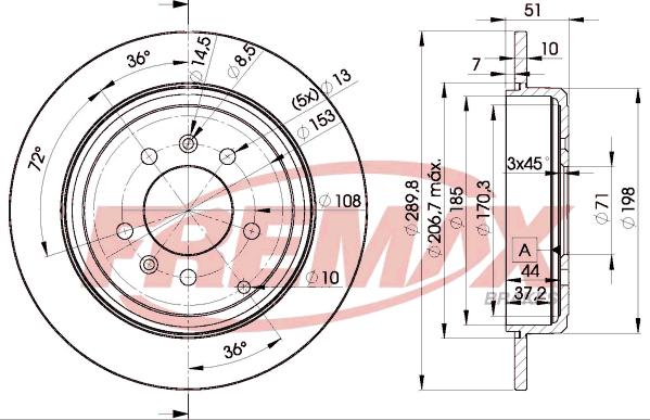 FREMAX BD-4686 - Disque de frein cwaw.fr