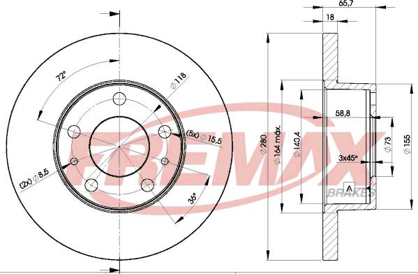 FREMAX BD-4680 - Disque de frein cwaw.fr