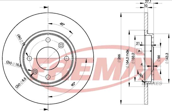 FREMAX BD-4688 - Disque de frein cwaw.fr