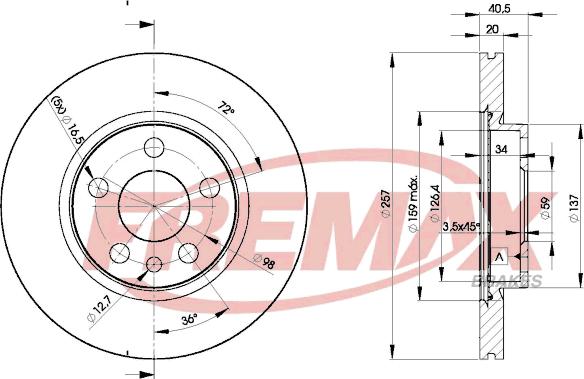 FREMAX BD-4683 - Disque de frein cwaw.fr