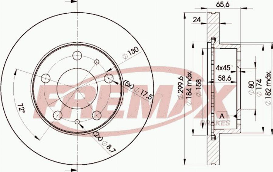 FREMAX BD-4682e - Disque de frein cwaw.fr