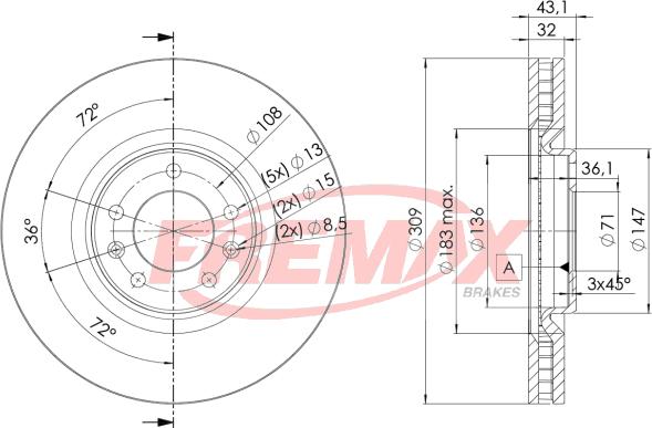 FREMAX BD-4687 - Disque de frein cwaw.fr