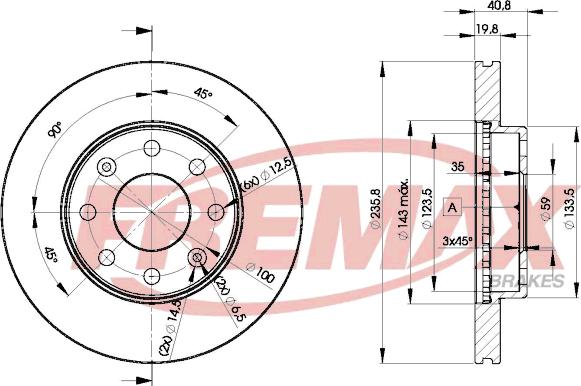 FREMAX BD-4633 - Disque de frein cwaw.fr