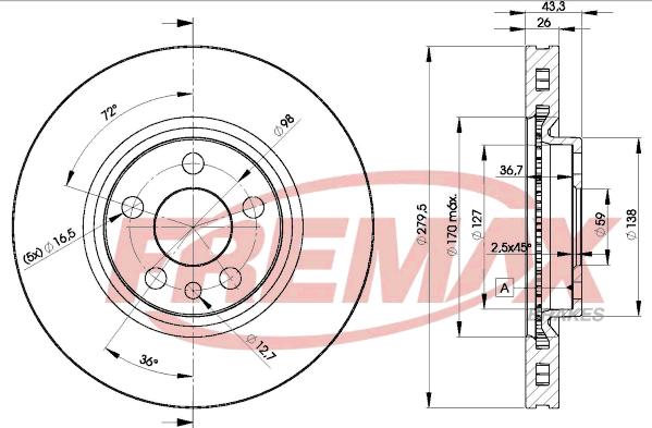 FREMAX BD-4620 - Disque de frein cwaw.fr